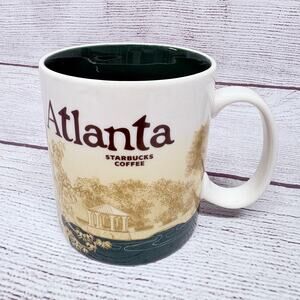 Starbucks Atlanta 2011 Skyline Collector Series Coffee Mug 16oz Green